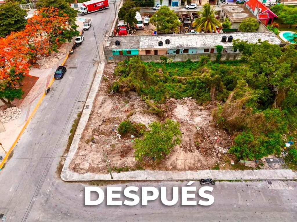 Chacón encabeza jornada Juntos Limpiamos Cozumel en la colonia Emiliano Zapata