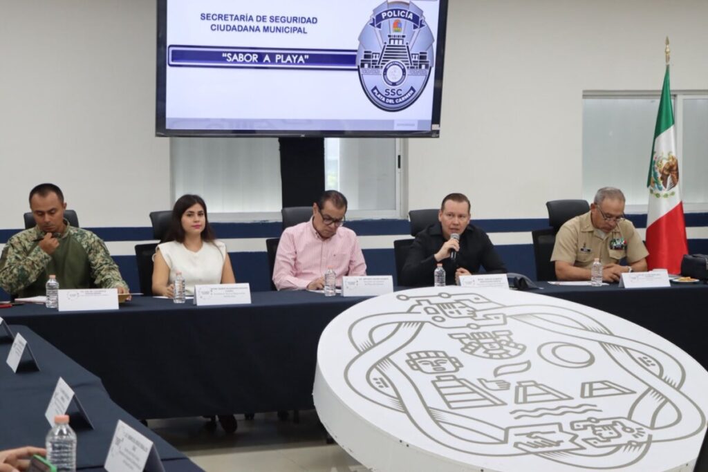 Refuerzan coordinación interinstitucional para garantizar la seguridad durante el Festival Sabor a Playa y la Feria del Carmen