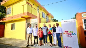 Transforman imagen urbana de Isla Mujeres con el programa Rutas Mágicas de Color