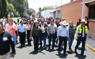 Con apoyo del pueblo, Azucena Cisneros dignifica Santo Tomás Chiconautla