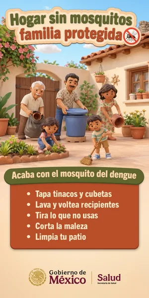 Hogar sin mosquitos, familia protegida