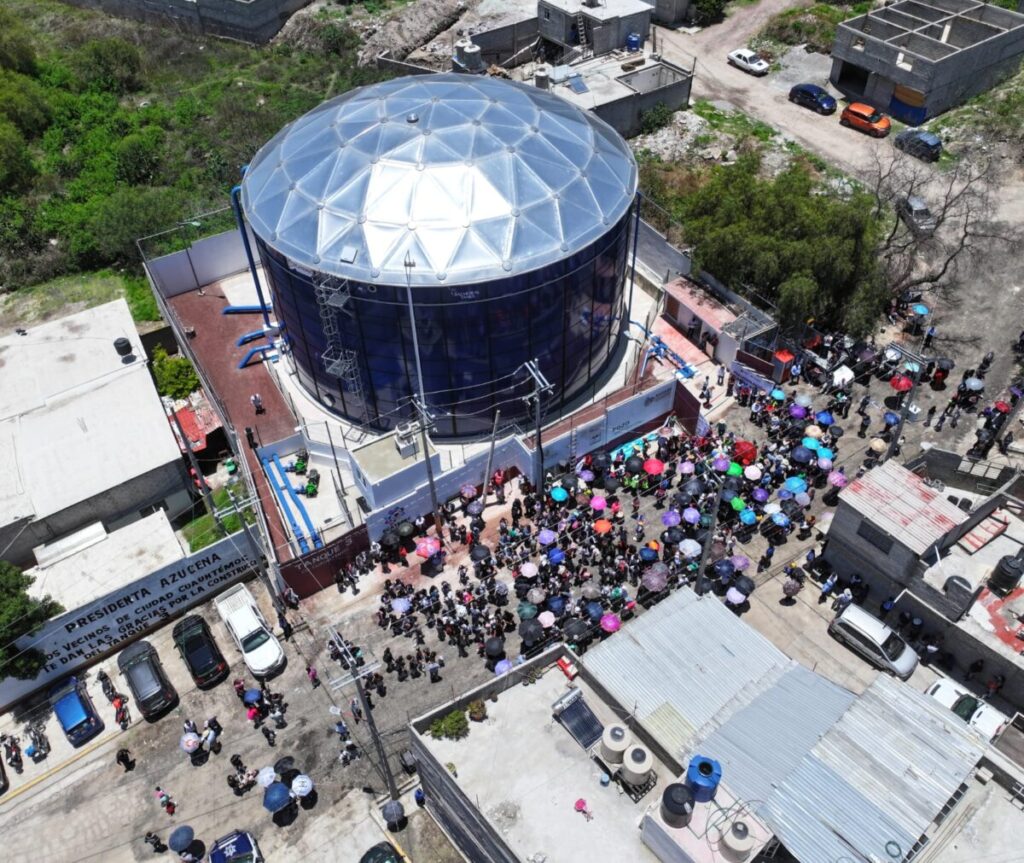 Con pavimentación y agua por la red, la transformación se siente en Ecatepec