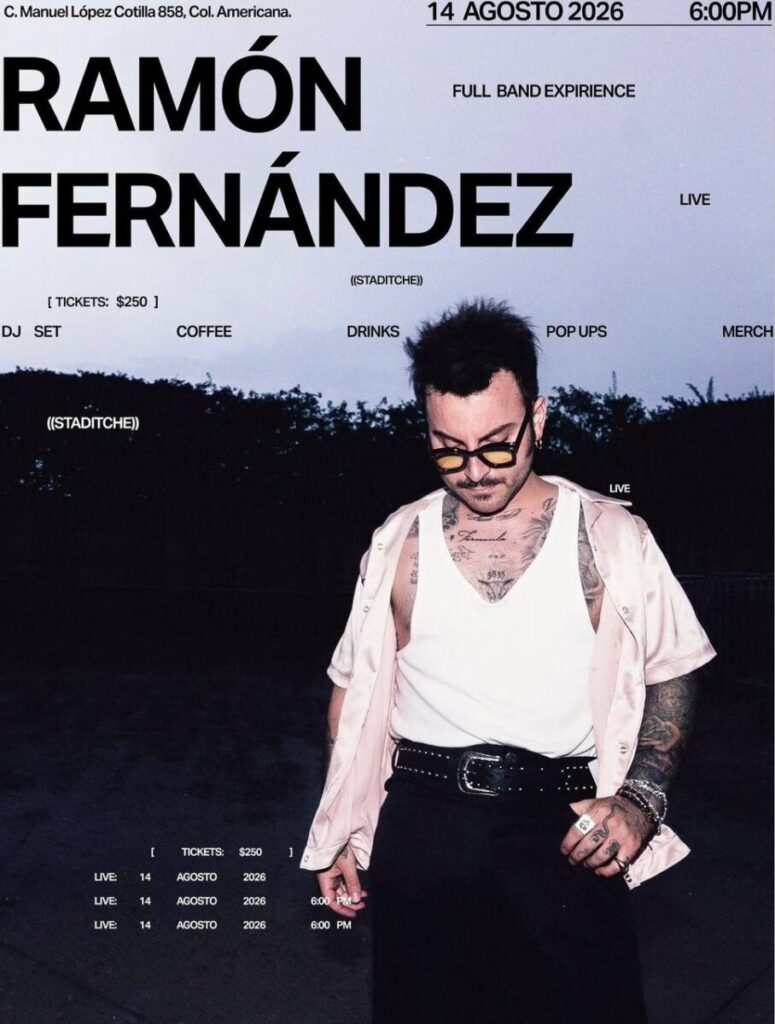 Ramón Fernández alista su primer showcase en vivo