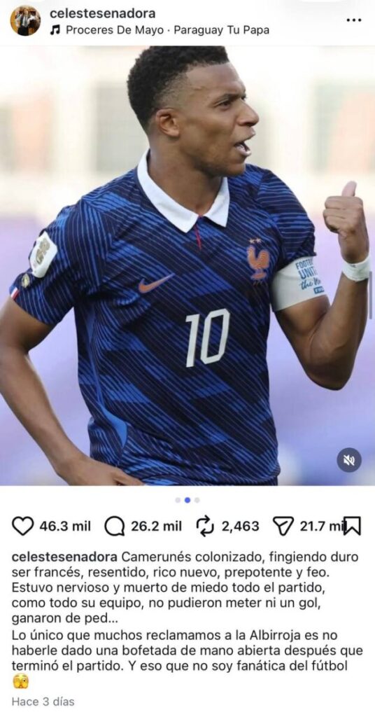 Mbappé estalla tras insultos racistas